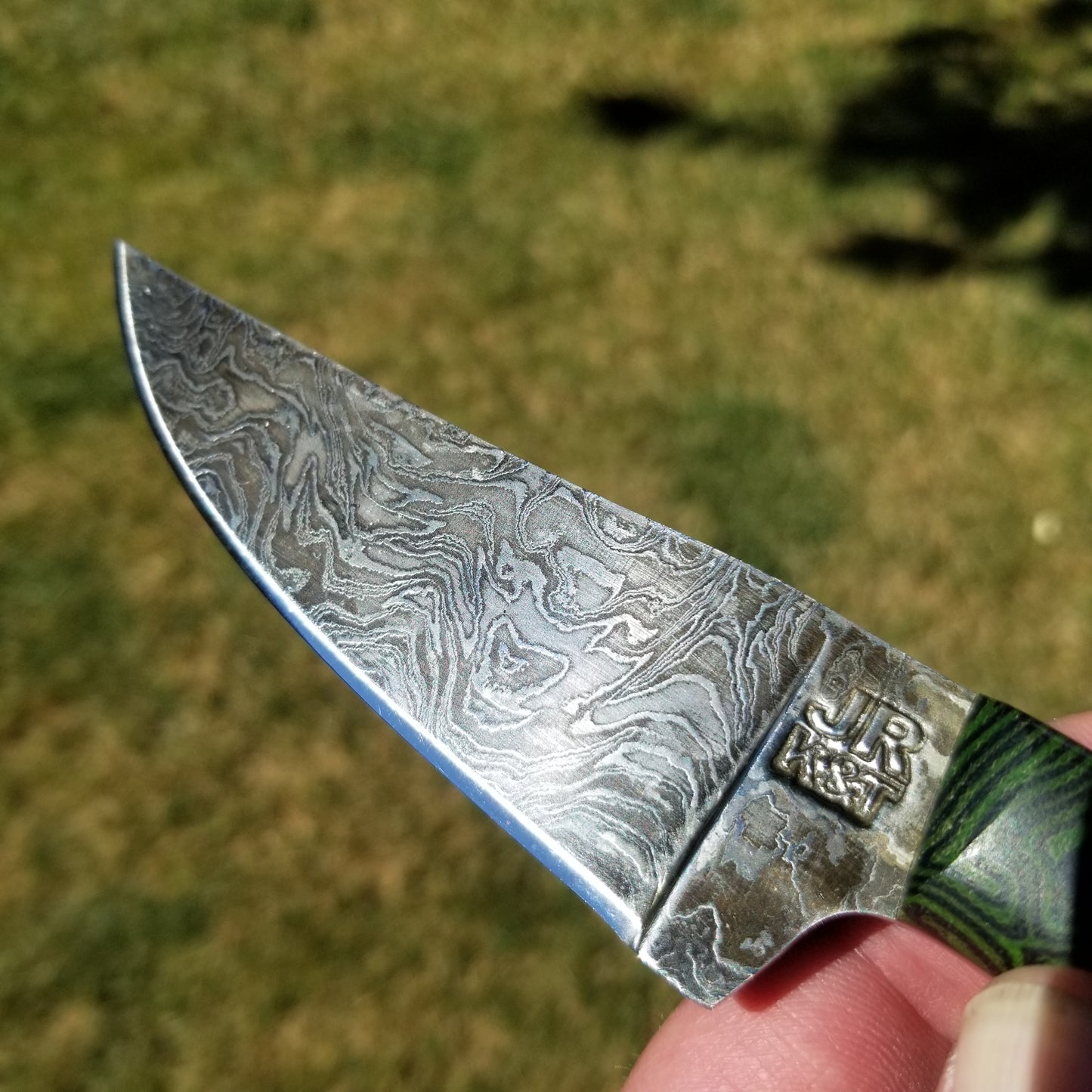Custom damascus hunter/ edc