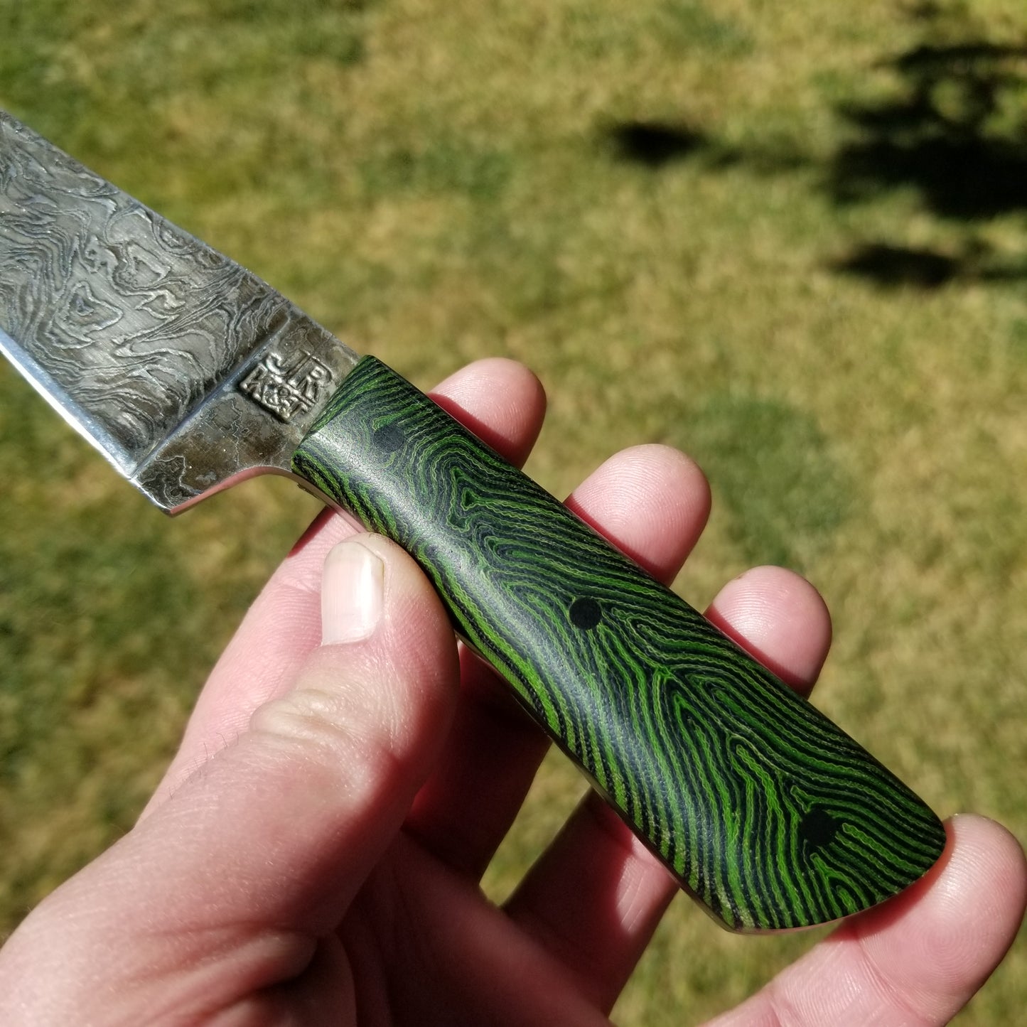 Custom damascus hunter/ edc