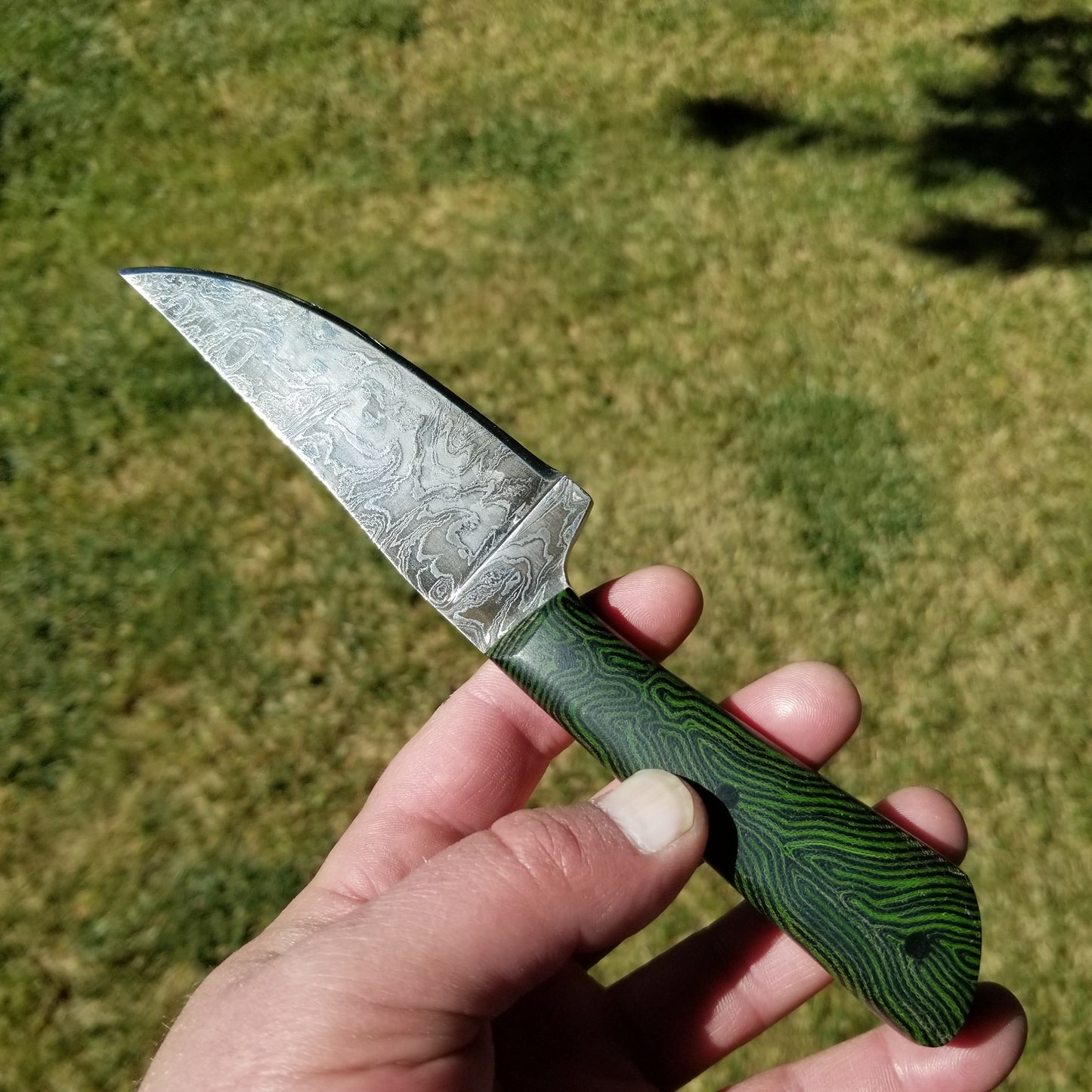 Custom damascus hunter/ edc