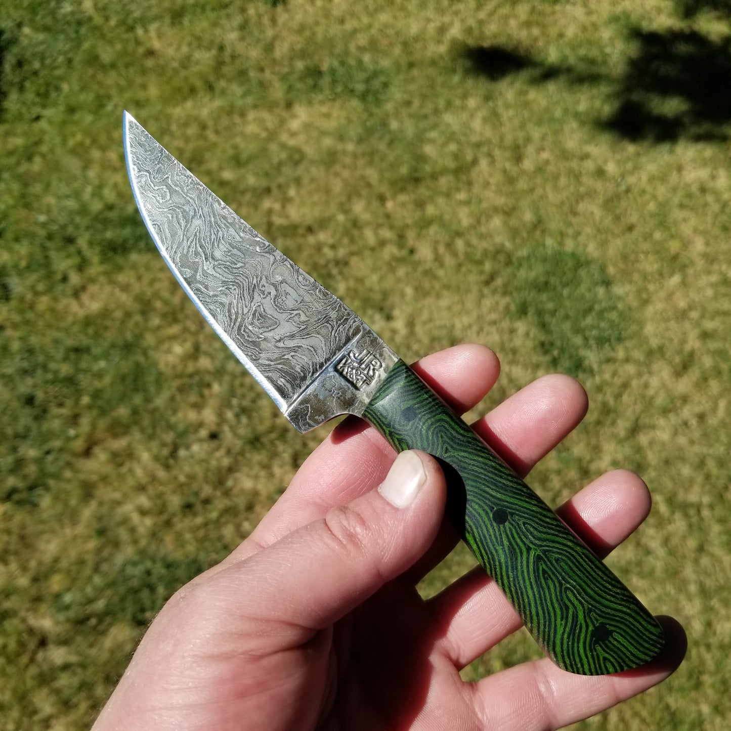 Custom damascus hunter/ edc